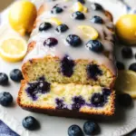 Lemon Blueberry Bread with Glaze