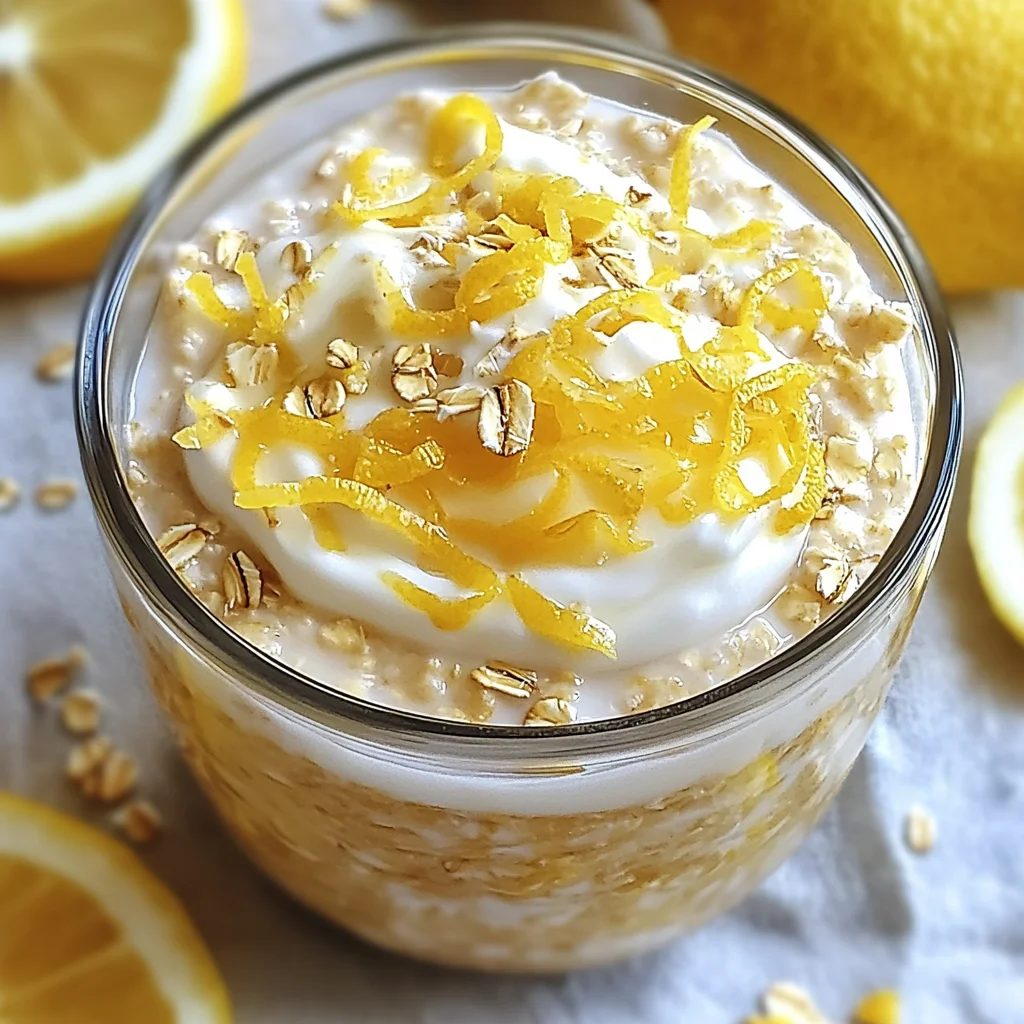 Lemon Cheesecake Overnight Oats