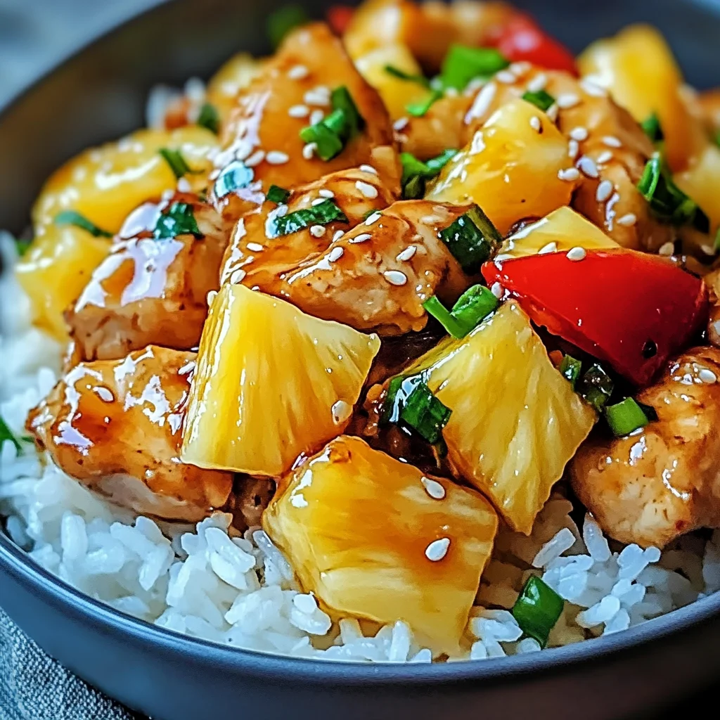 Pineapple Chicken and Rice: Quick Tropical Delight for Dinner
