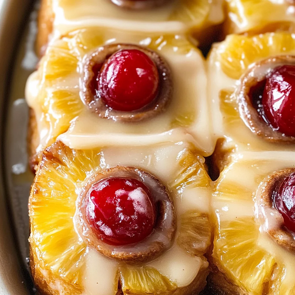 Pineapple Upside Down Cinnamon Rolls