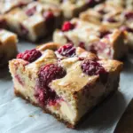 Raspberry White Chocolate Brownies (Blondies)