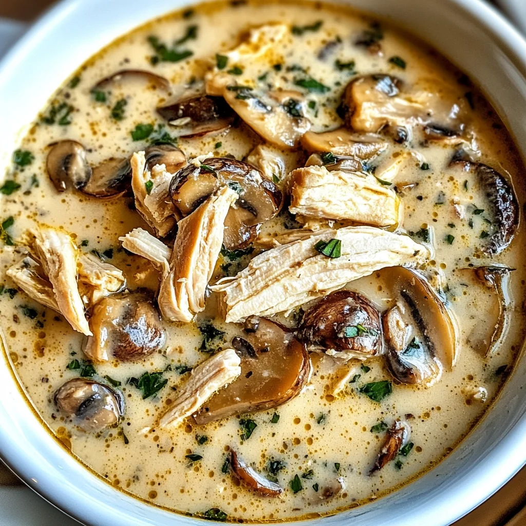 Rotisserie Chicken Mushroom Soup