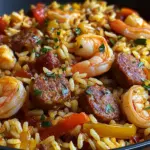 Shrimp Turkey Sausage Dirty Rice