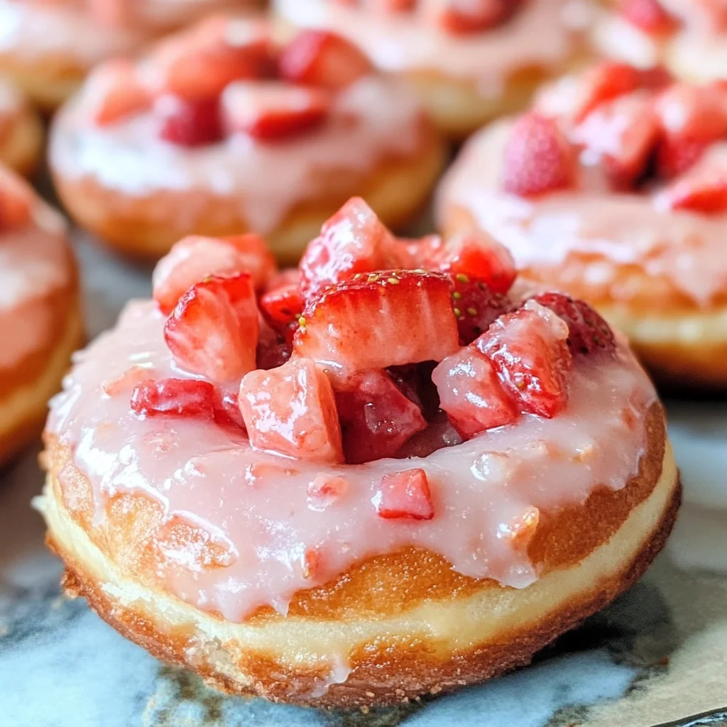 Strawberry Buttermilk Doughnuts Recipe