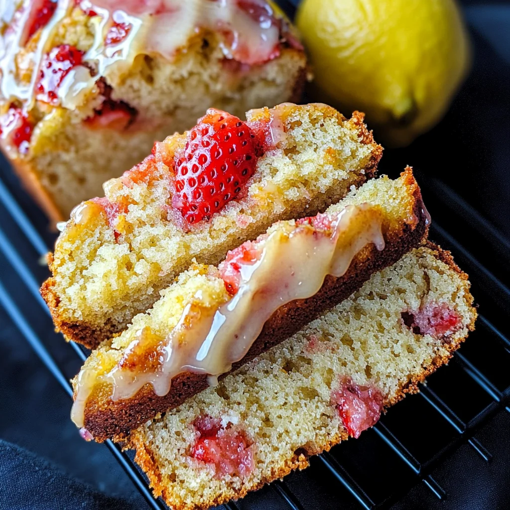 Strawberry Lemonade Quick Bread