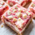 Strawberry White Chocolate Gooey Bars