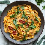 Vegan Creamy Sun Dried Tomato Pasta Recipe